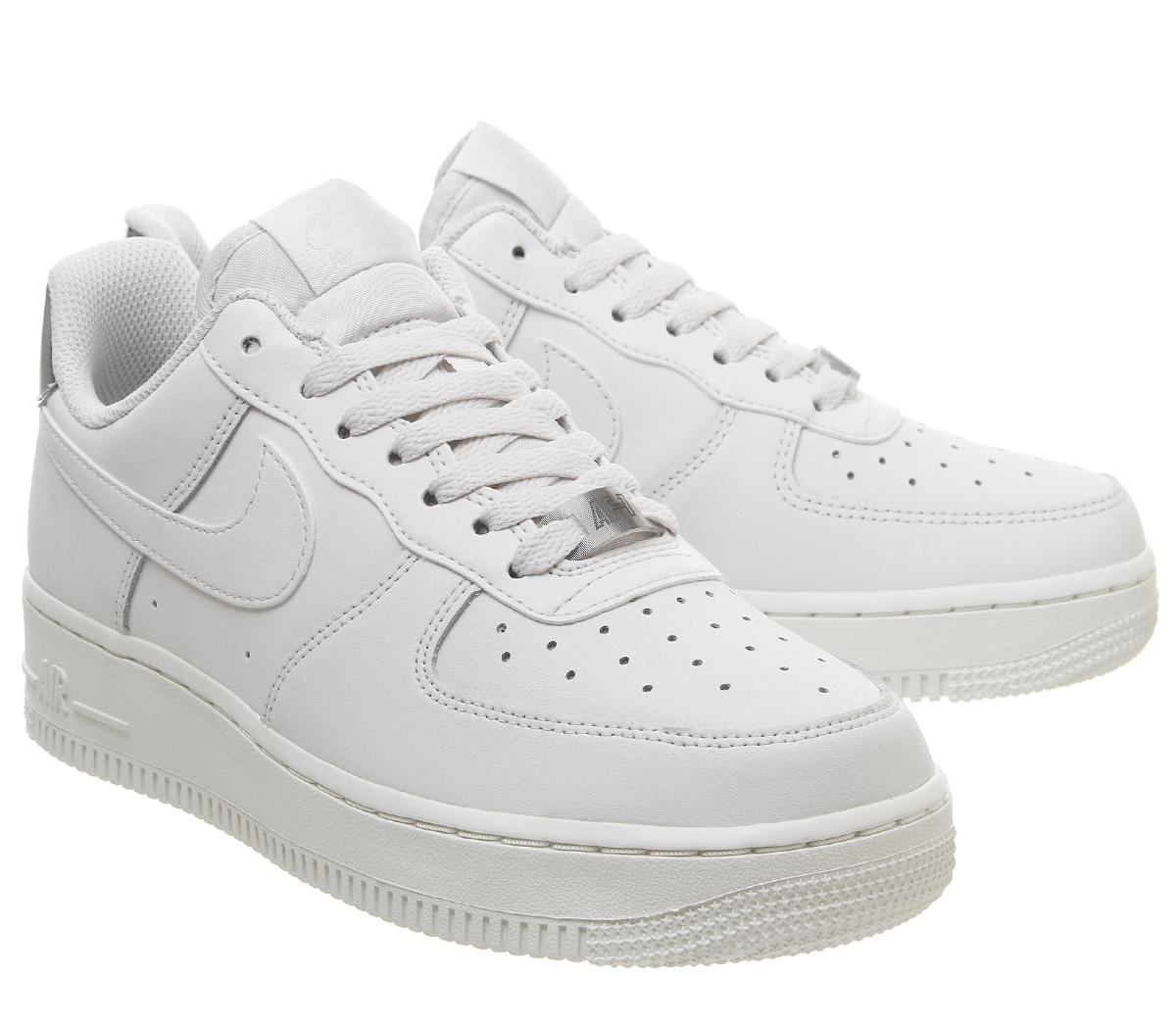 Nike Air Force 1 07 Trainers Platinum Tint Summit White - Hers trainers