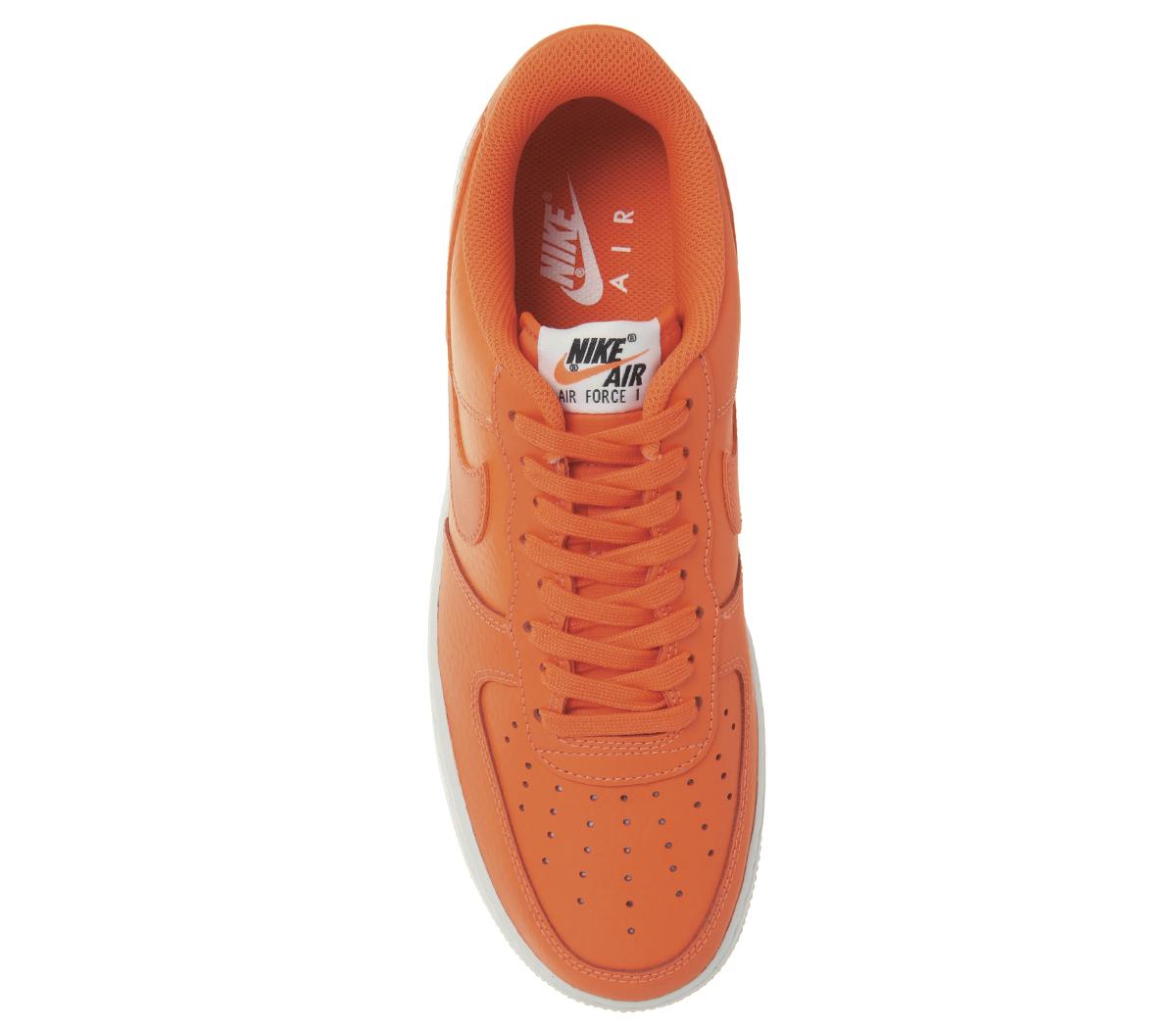 nike orange air force 1 07 lv8 utility trainers