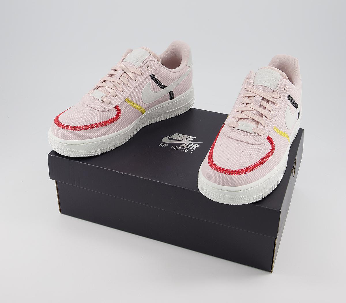 air force 1 07 trainers pink foam university red