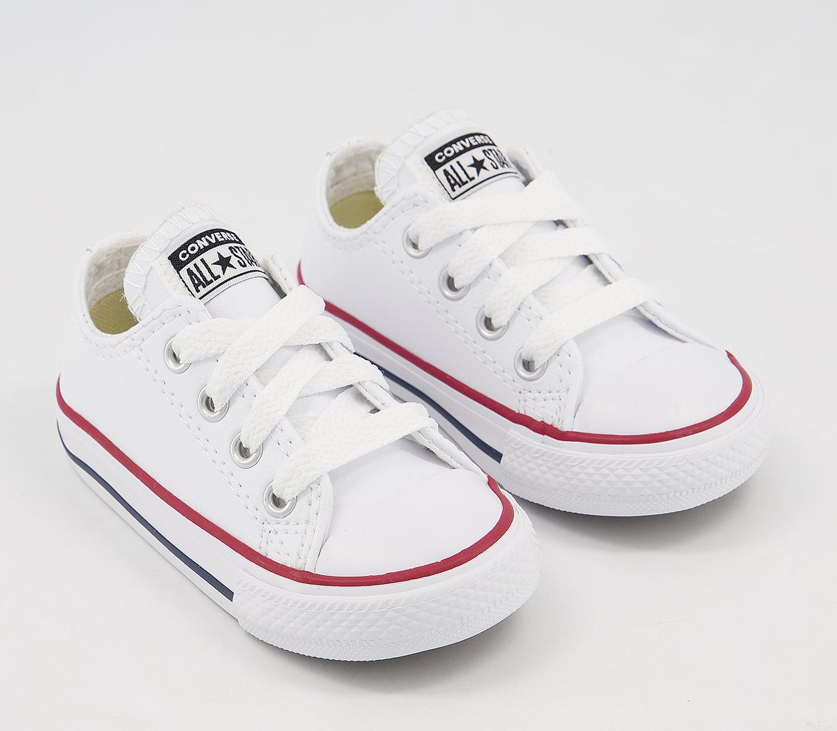 Converse All Star Low Infant Shoes Optical White Leather - Unisex