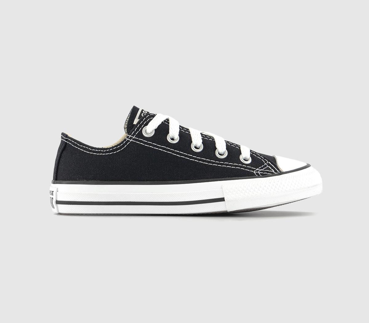Converse All Star Low Youth Trainers Black White - Unisex