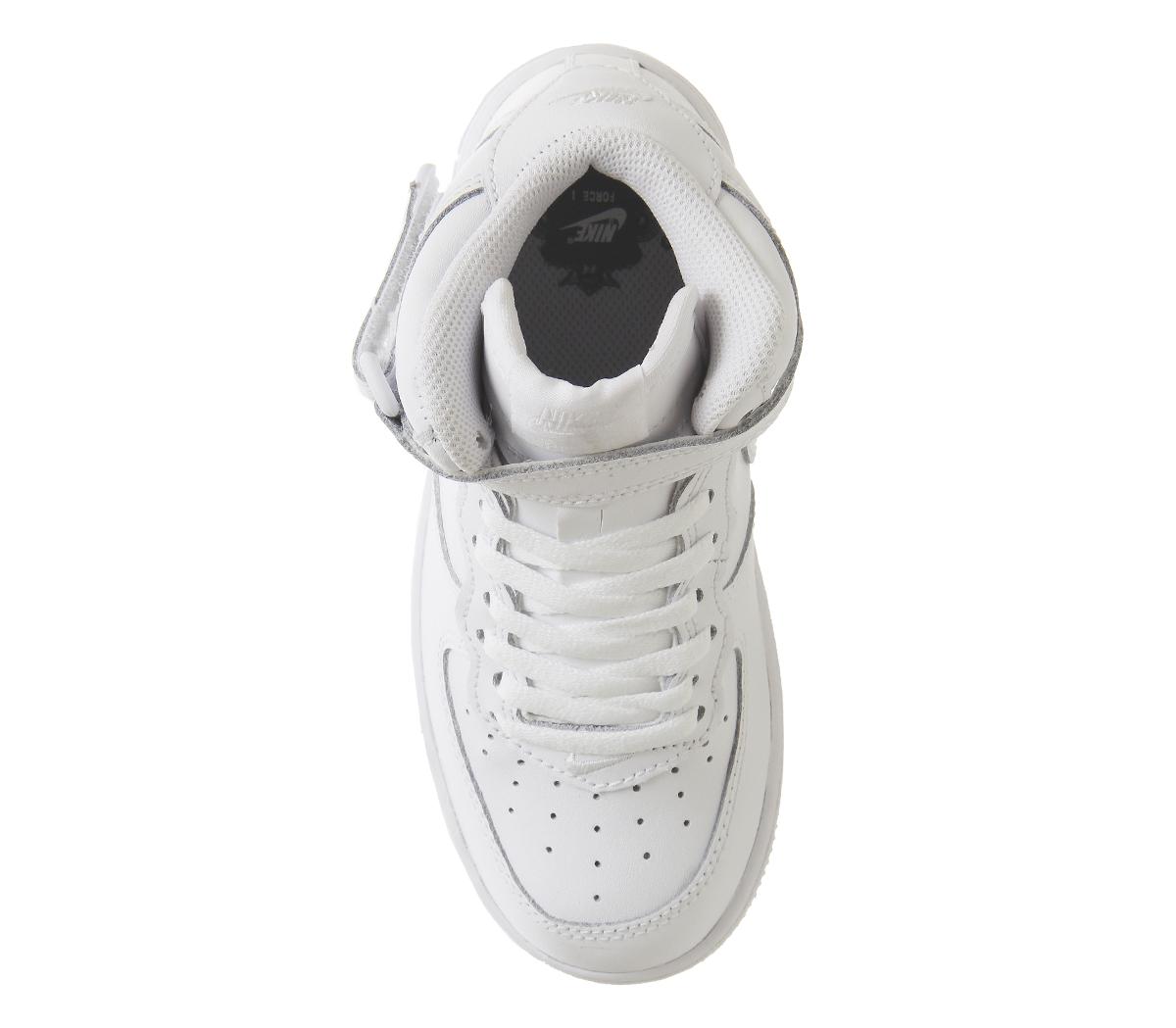 air force 1 mid white youth