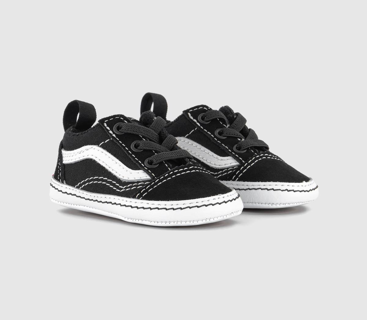 vans old skool trainers black white primary check