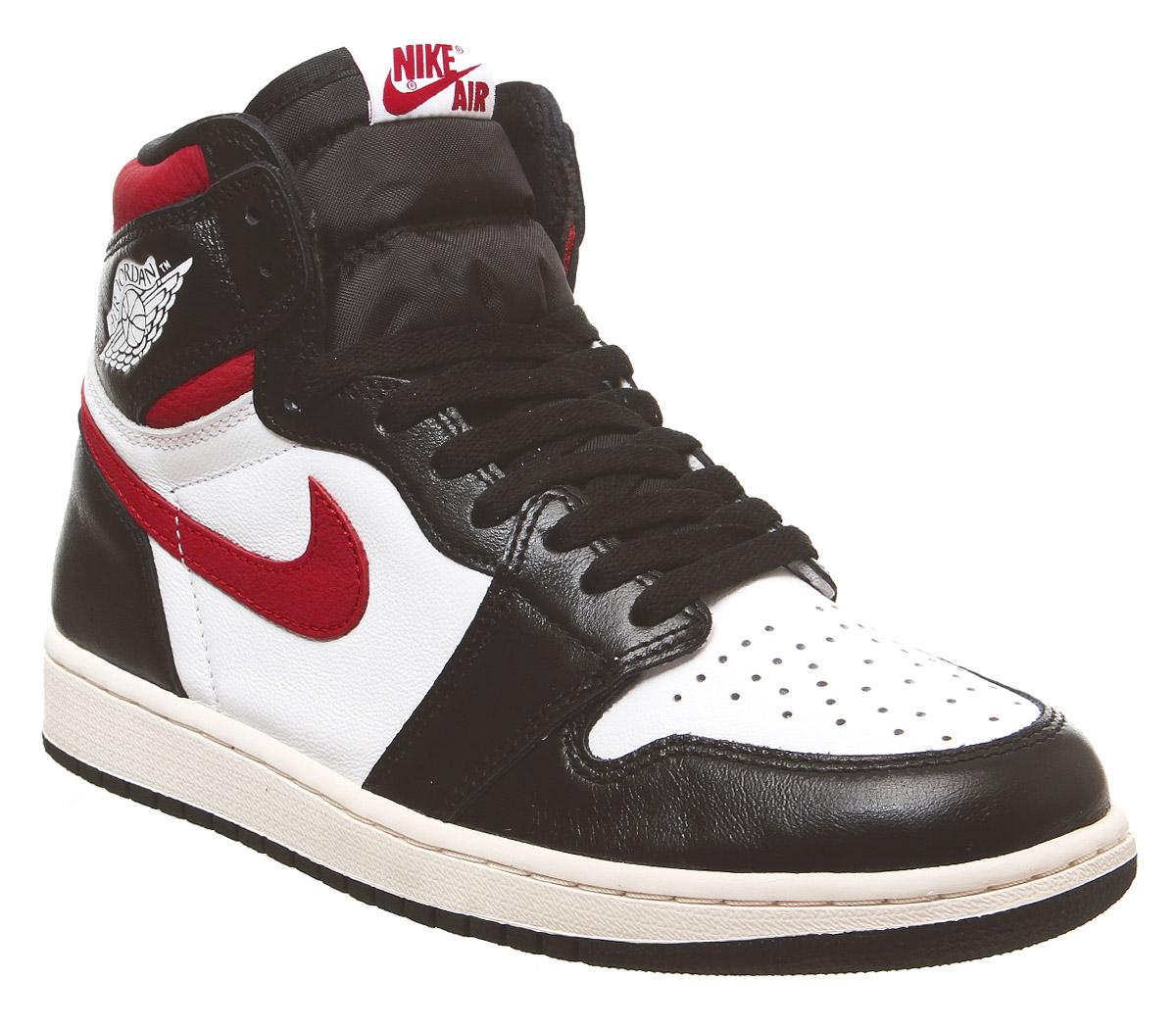 air jordan 1 red and white and black