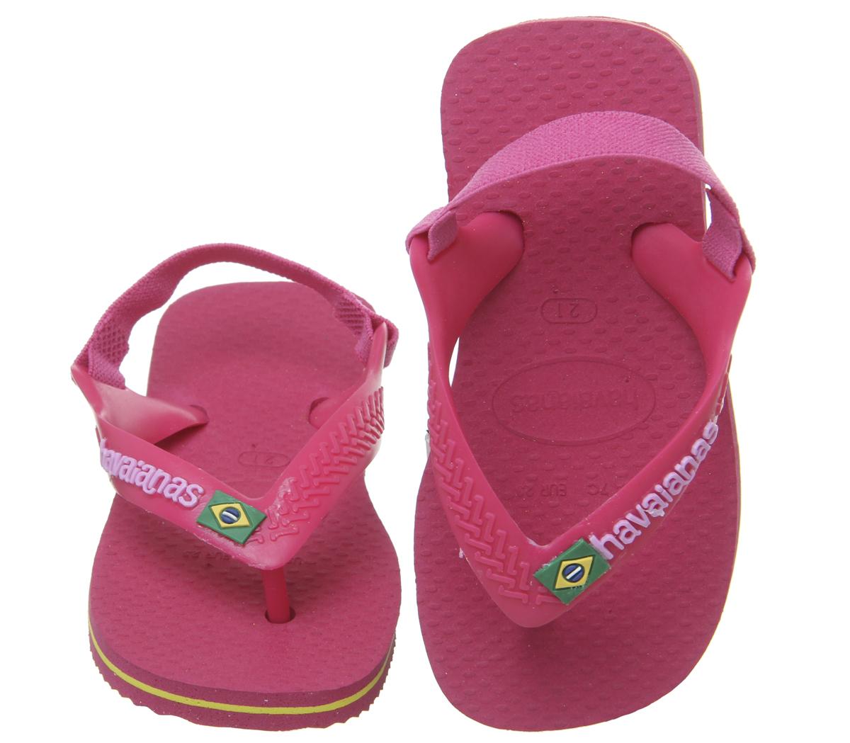  Havaianas  Baby  Brazil Flip Flops  Tulip Pink Unisex