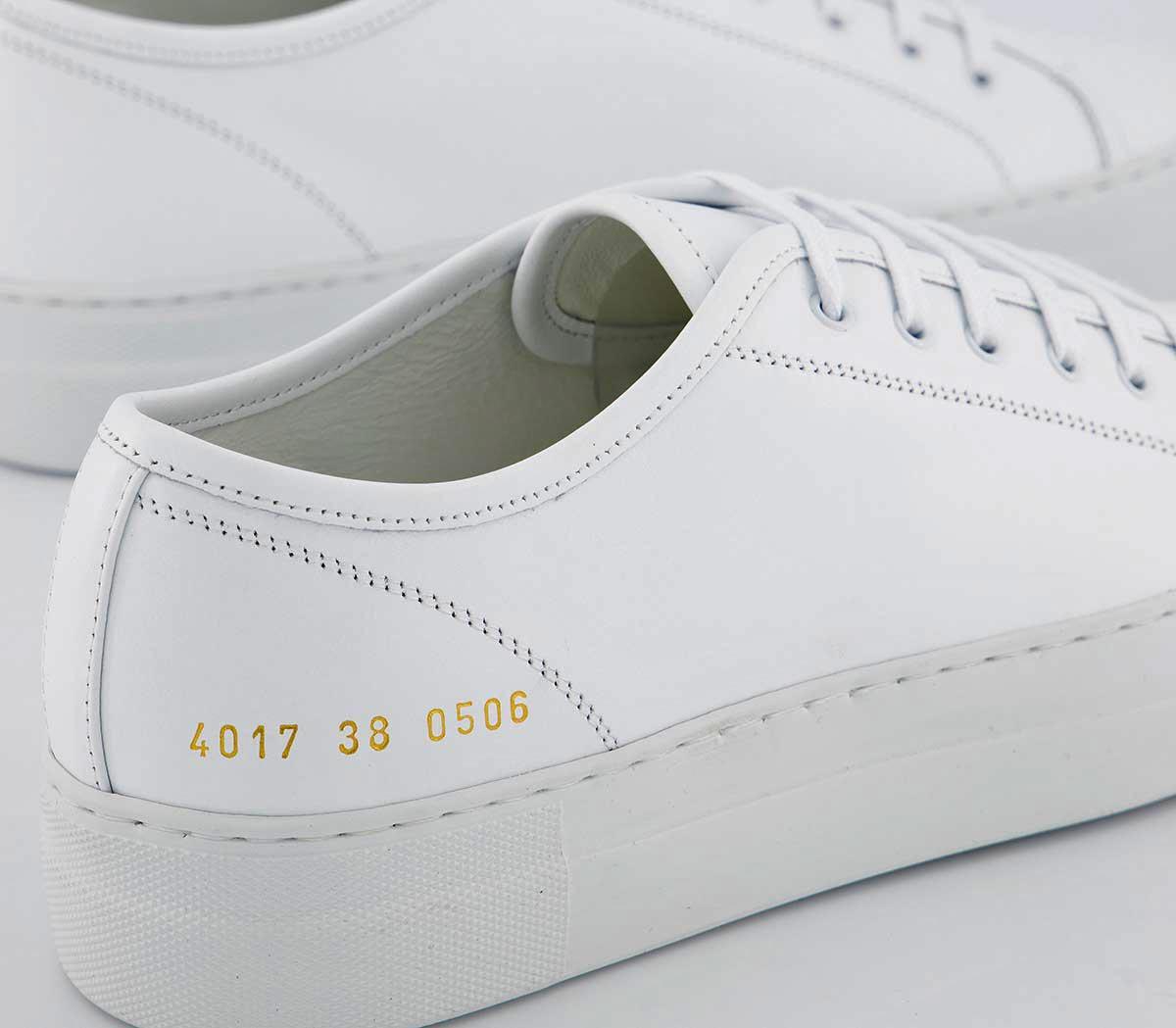 Common Projects Tournament Low Super Trainers White Leather - His trainers