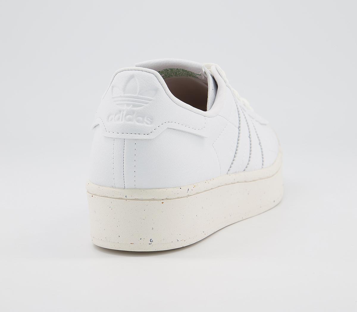adidas Superstar Bold 'Clean Classics' Trainers White Off White Sustainable - Hers trainers