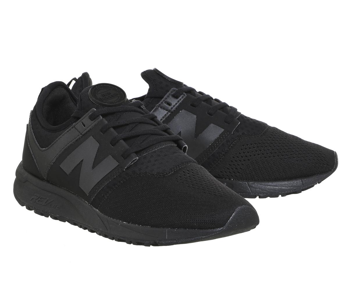 new balance black 247 trainers