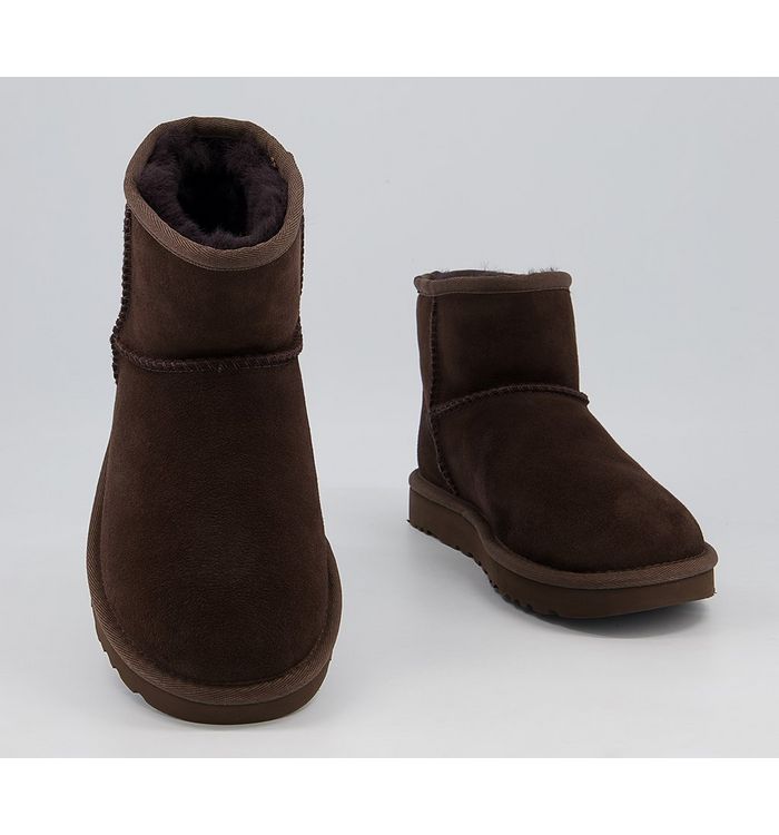 UGG Classic Mini II Chocolate Suede - Ankle Boots