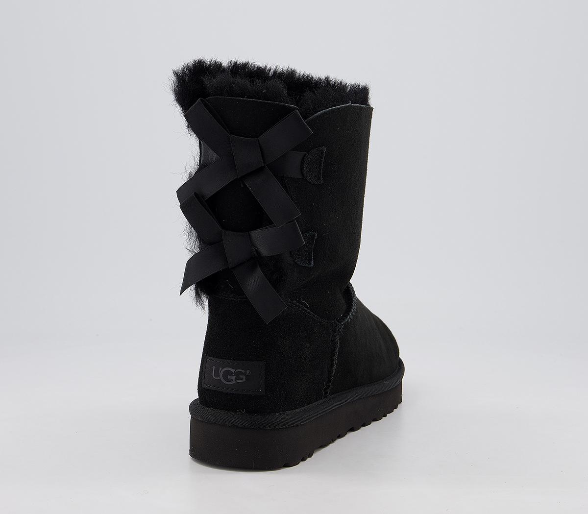 ugg black bailey bow boots