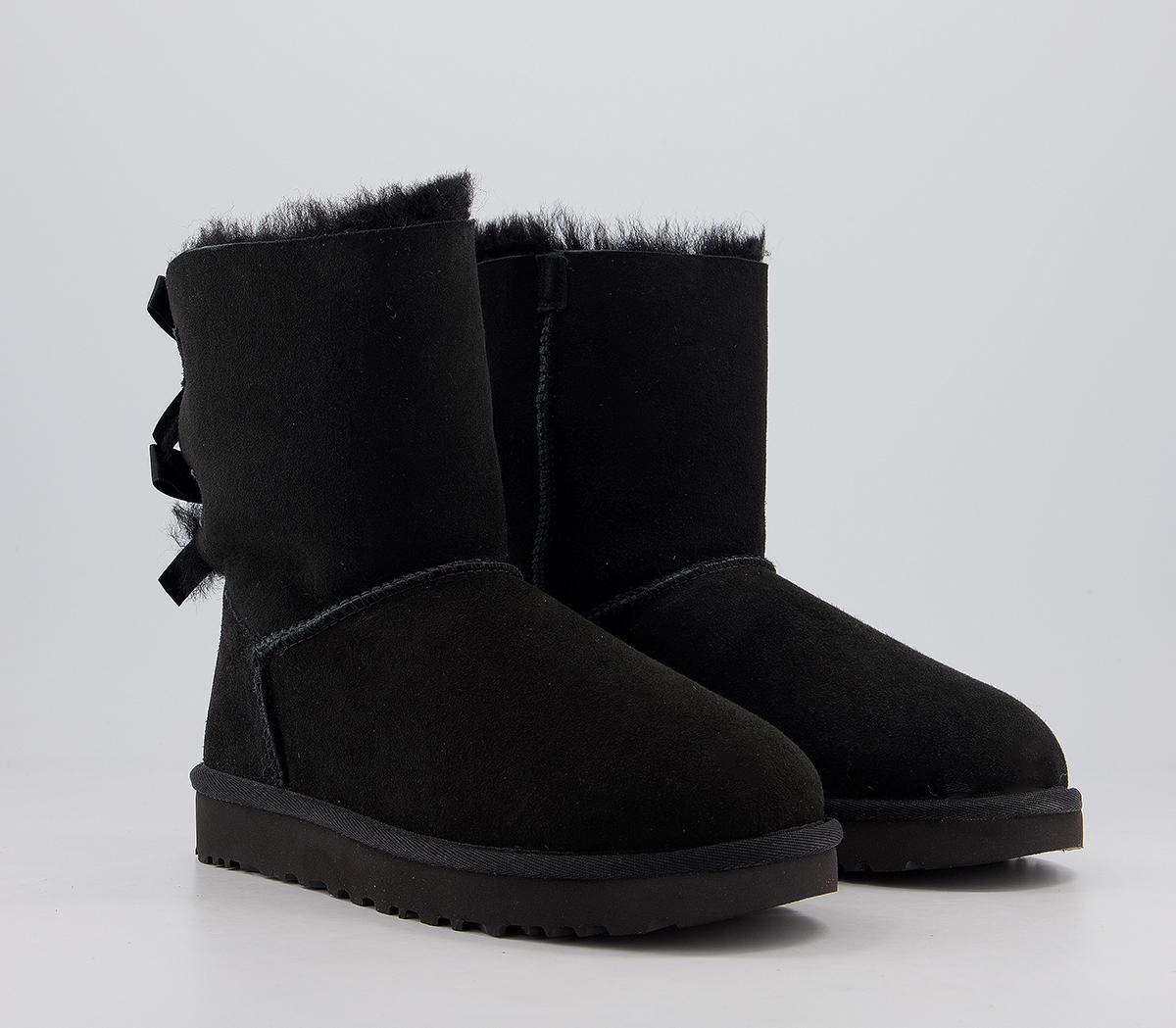 ugg black bailey bow boots