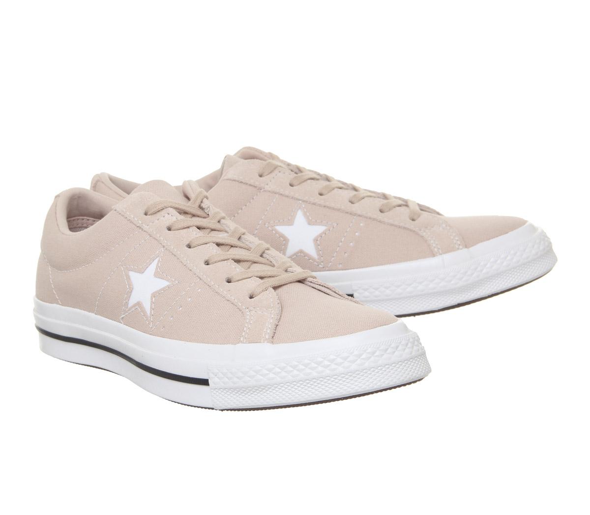 converse leather one star trainers