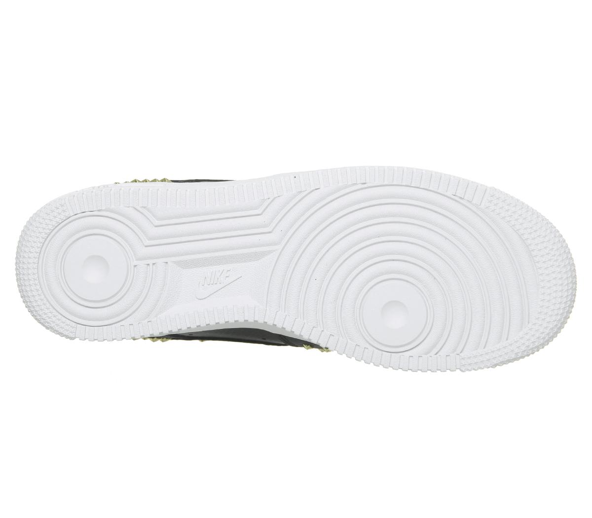 nike air force 1 07 trainers oil grey white star stud