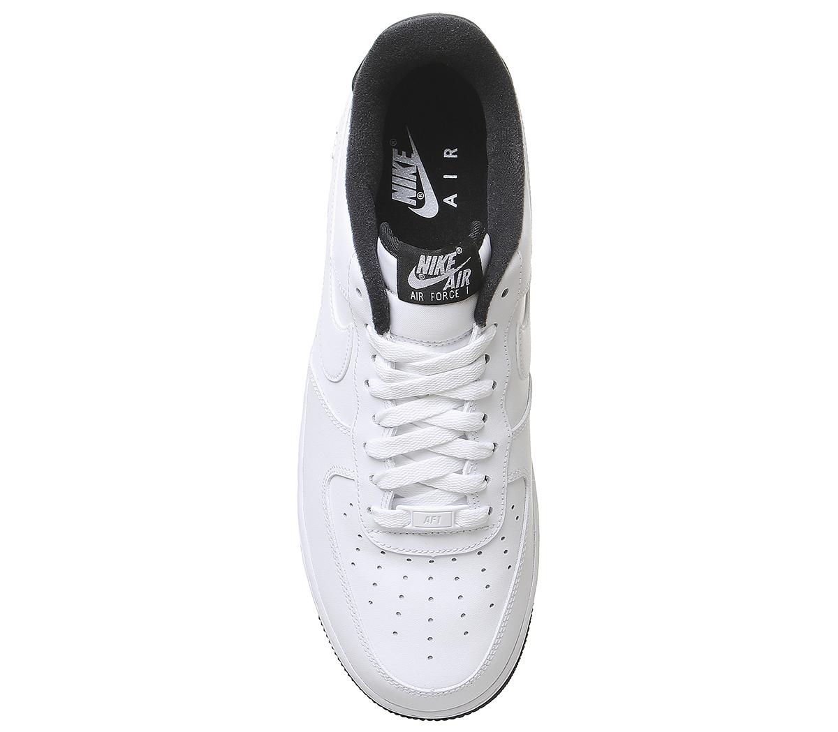 black nike air force 1 white tick