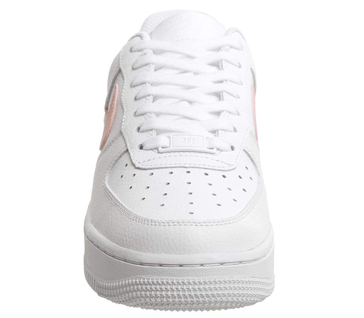 nike air force 1 07 trainers white oracle pink white