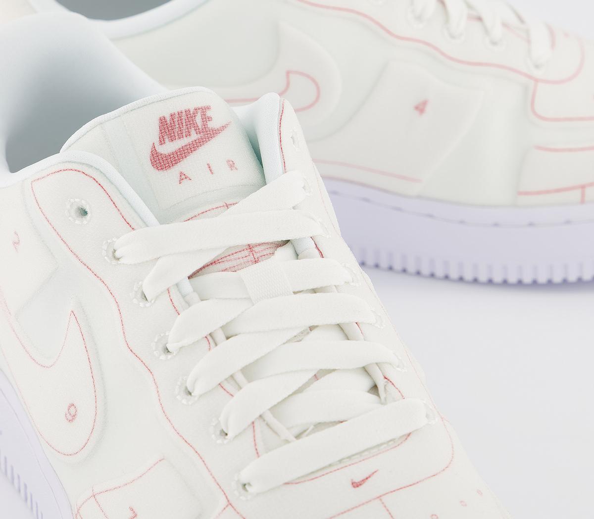 nike air force 1 07 trainers white university red