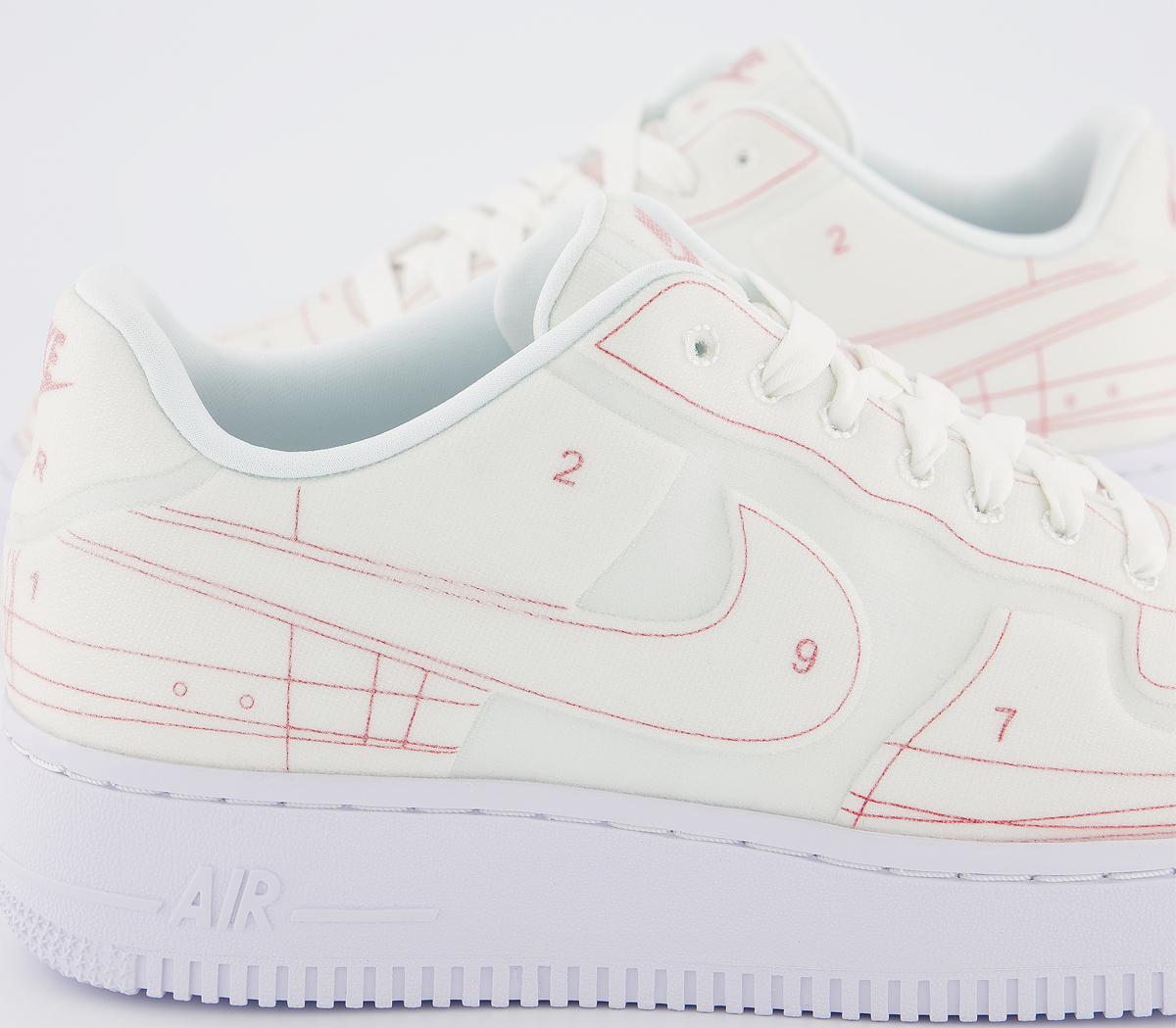 nike air force 1 07 trainers white university red