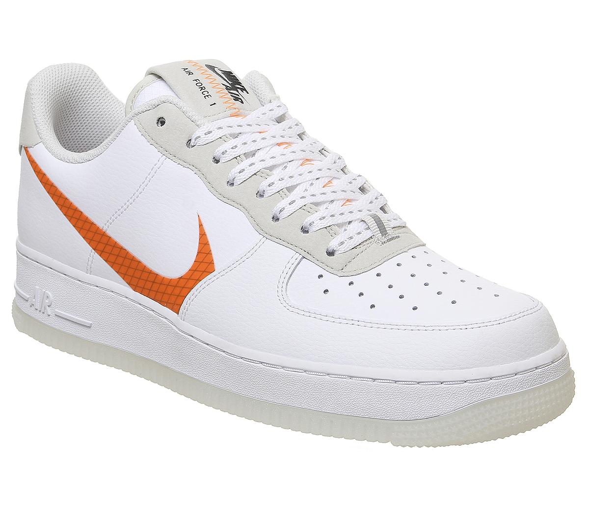 nike air force white with orange