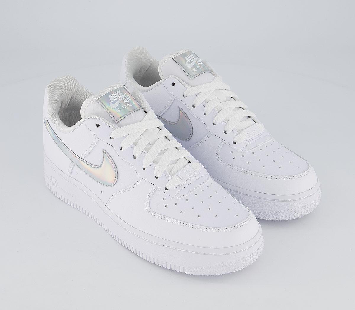 air force 1 07 trainers white irridescent
