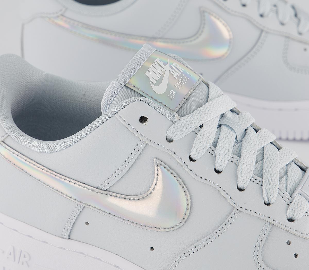 nike air force 1 07 trainers aura irridescent white f