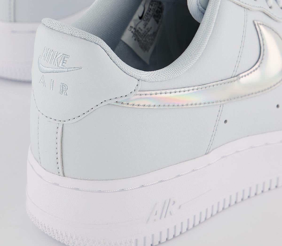 nike air force 1 07 trainers aura irridescent white f