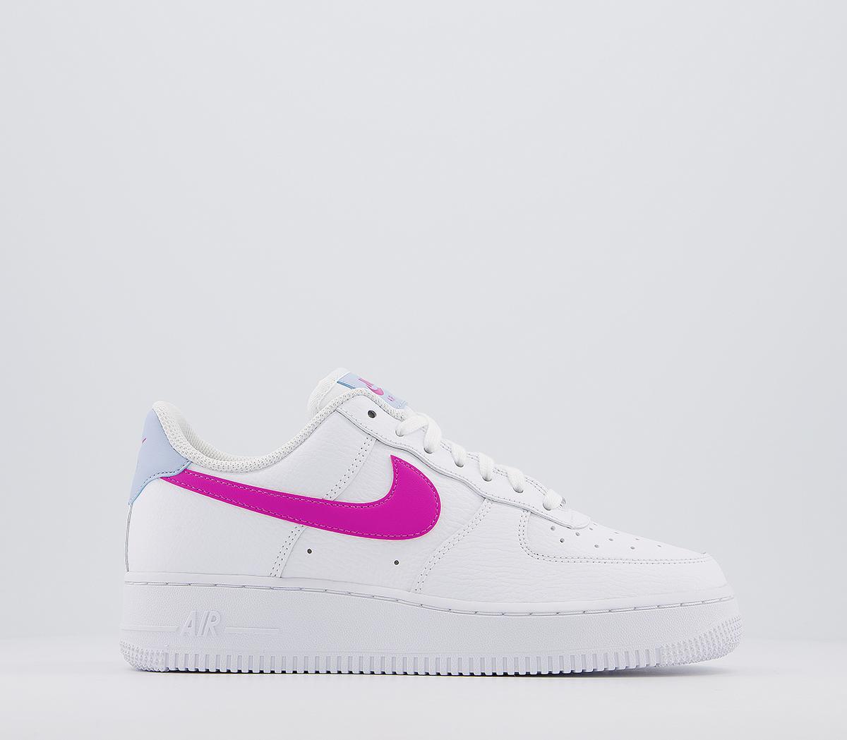 air force 1 07 white fire pink hydrogen blue f