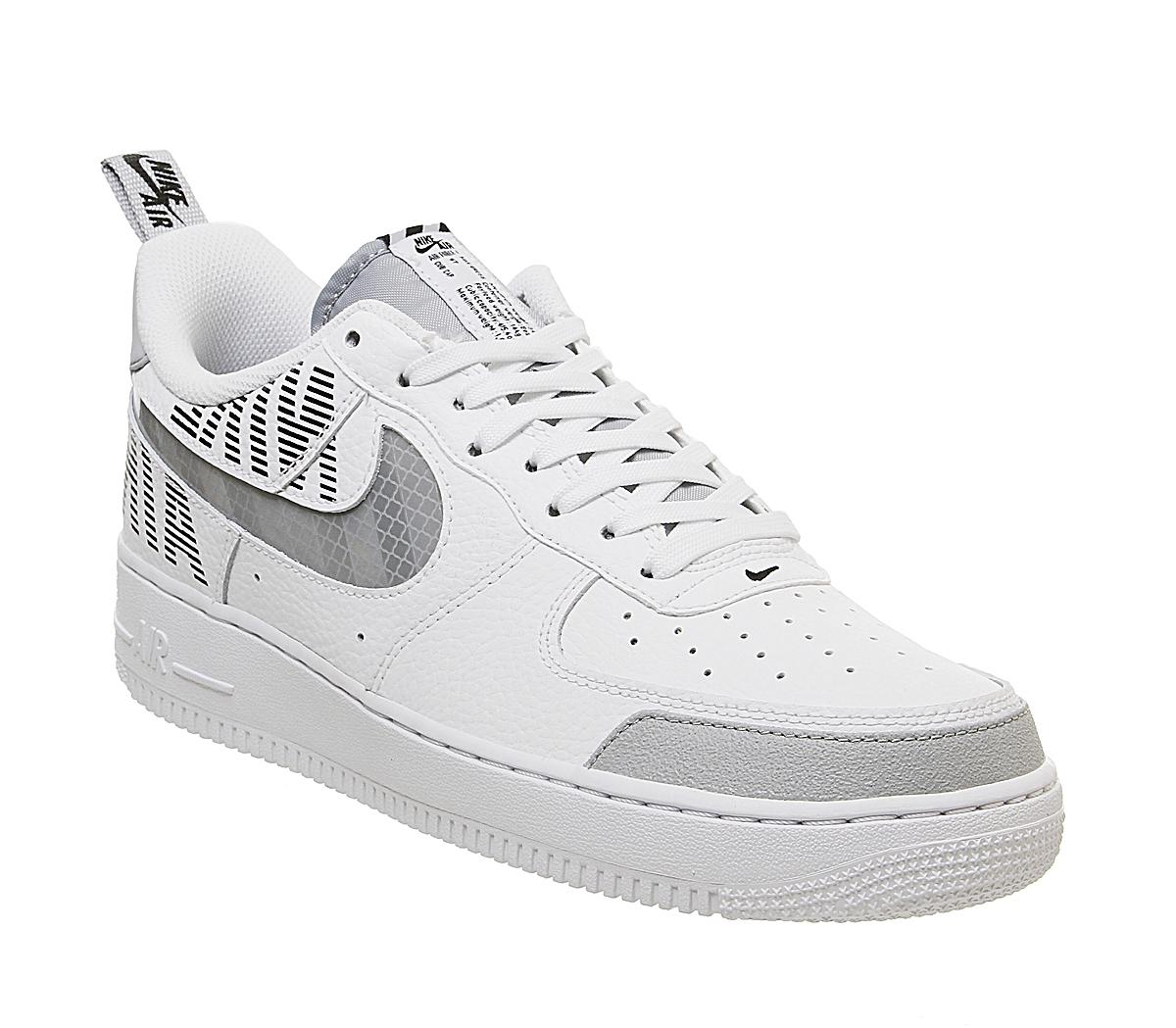 air force 1 trainers white wolf grey black