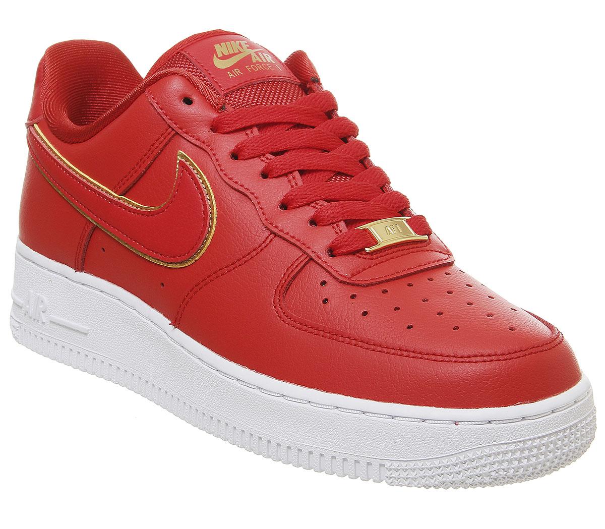 all red nike air force ones
