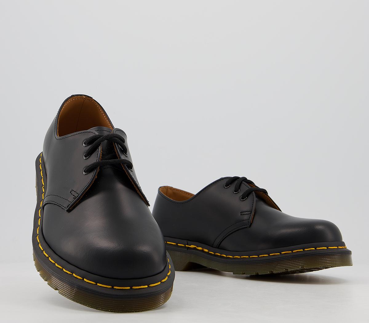 Dr. Martens 3 Eyelet Shoes F Black - Flat Shoes for Women