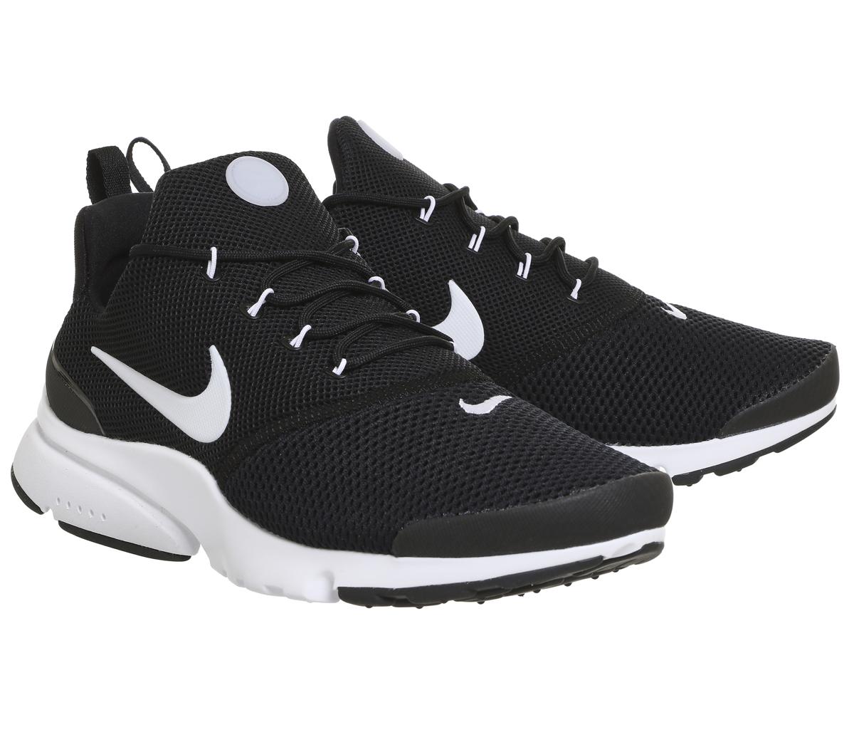 nike presto fly black white