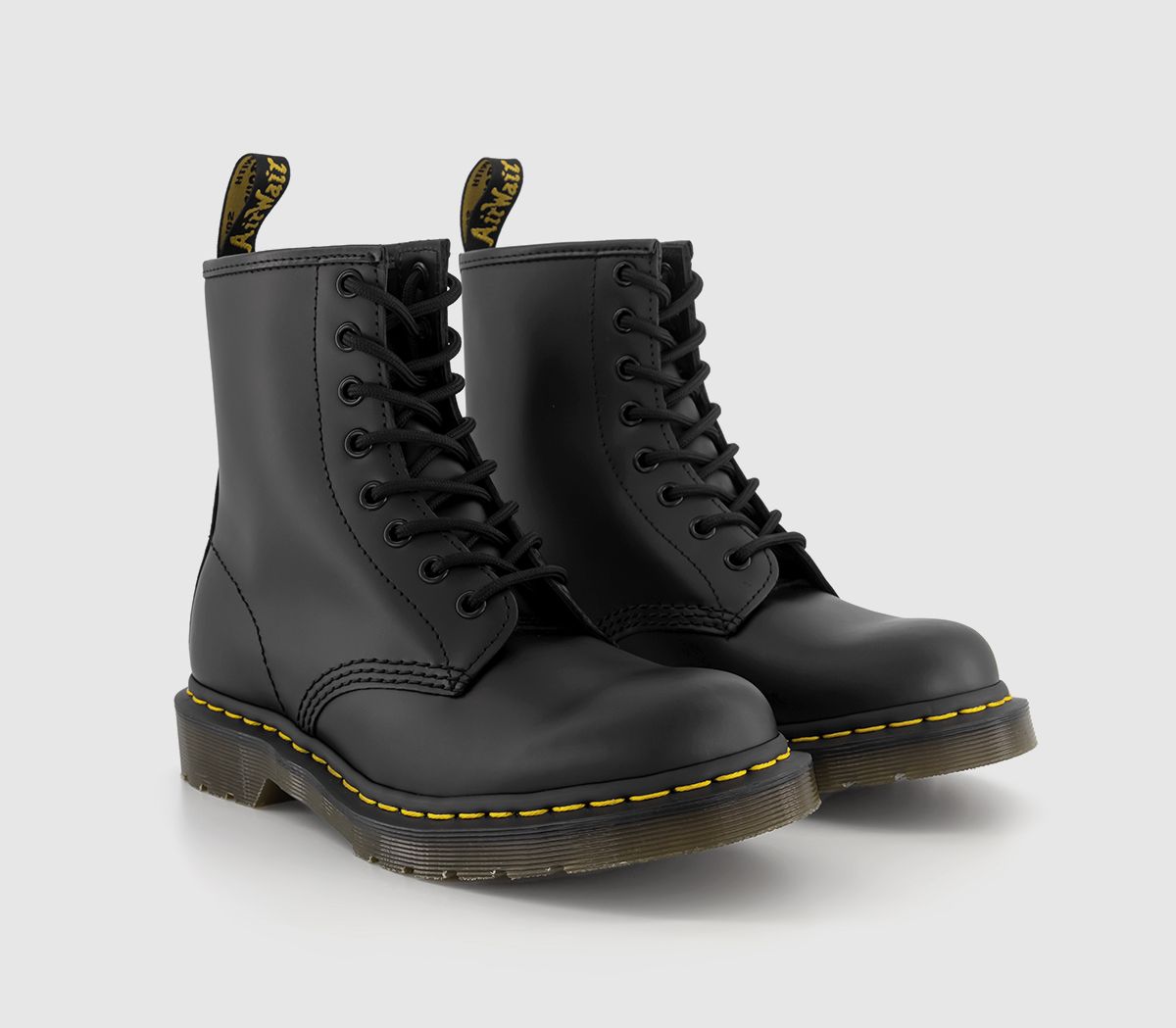 Dr. Martens 8 Eyelet Lace Up Boots Black - Ankle Boots