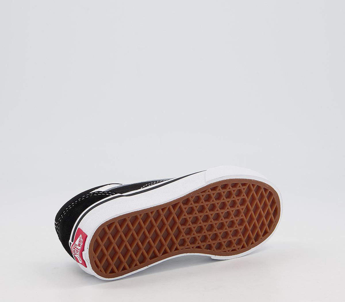 black and white vans laces