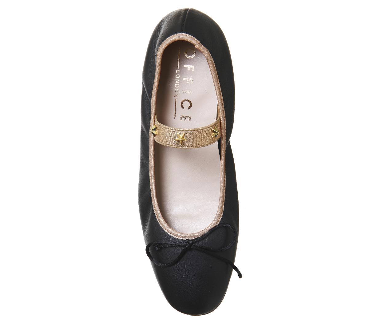 elasticized ballet flats