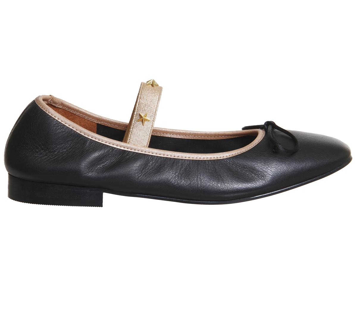 elasticized ballet flats