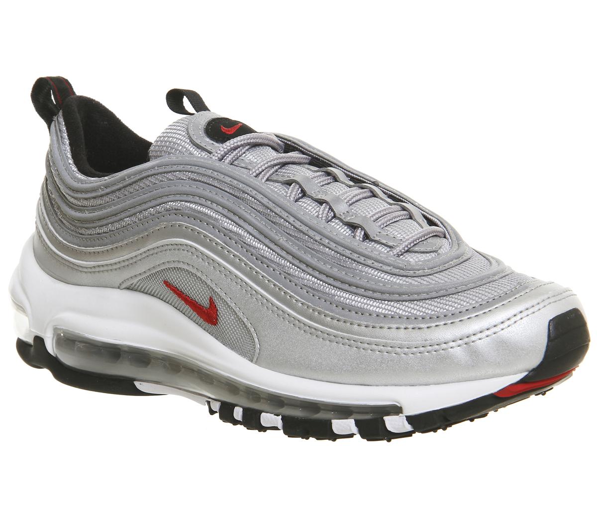 Nike Air Max 97 Gs Silver Black Og Hers Trainers
