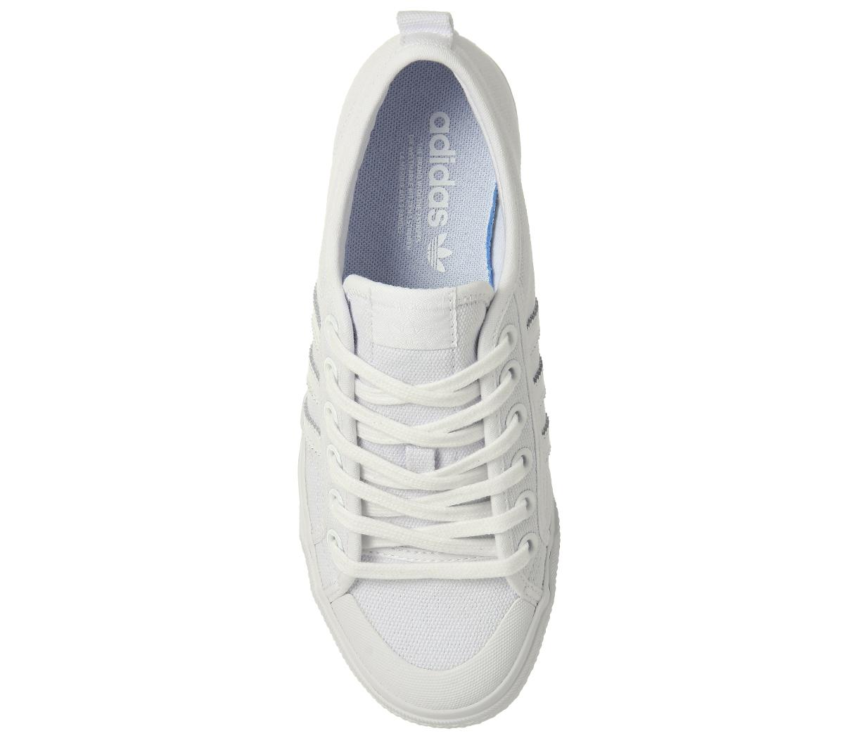 adidas Nizza Trainers White Mono - Unisex Sports