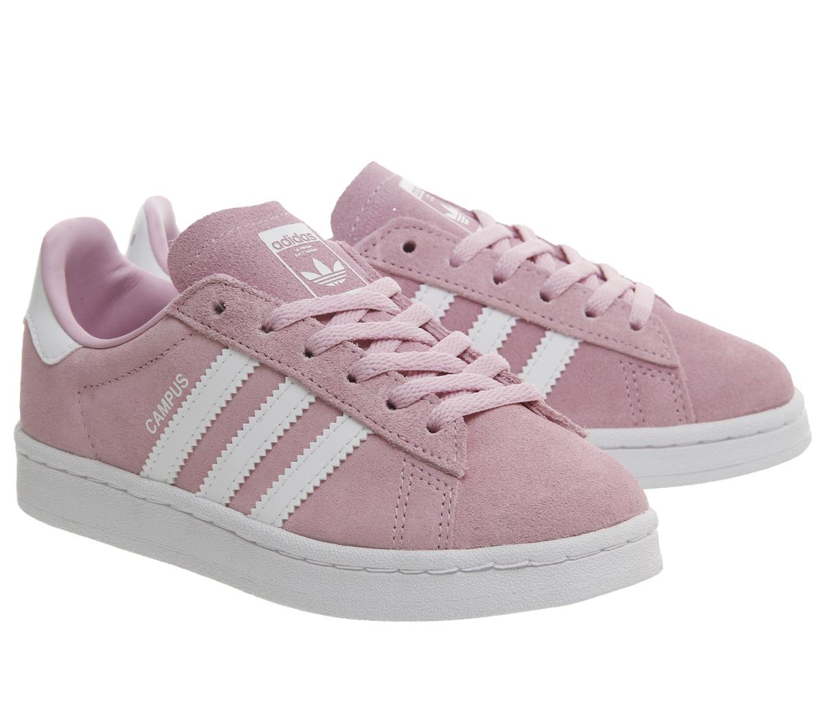 pink adidas grade school