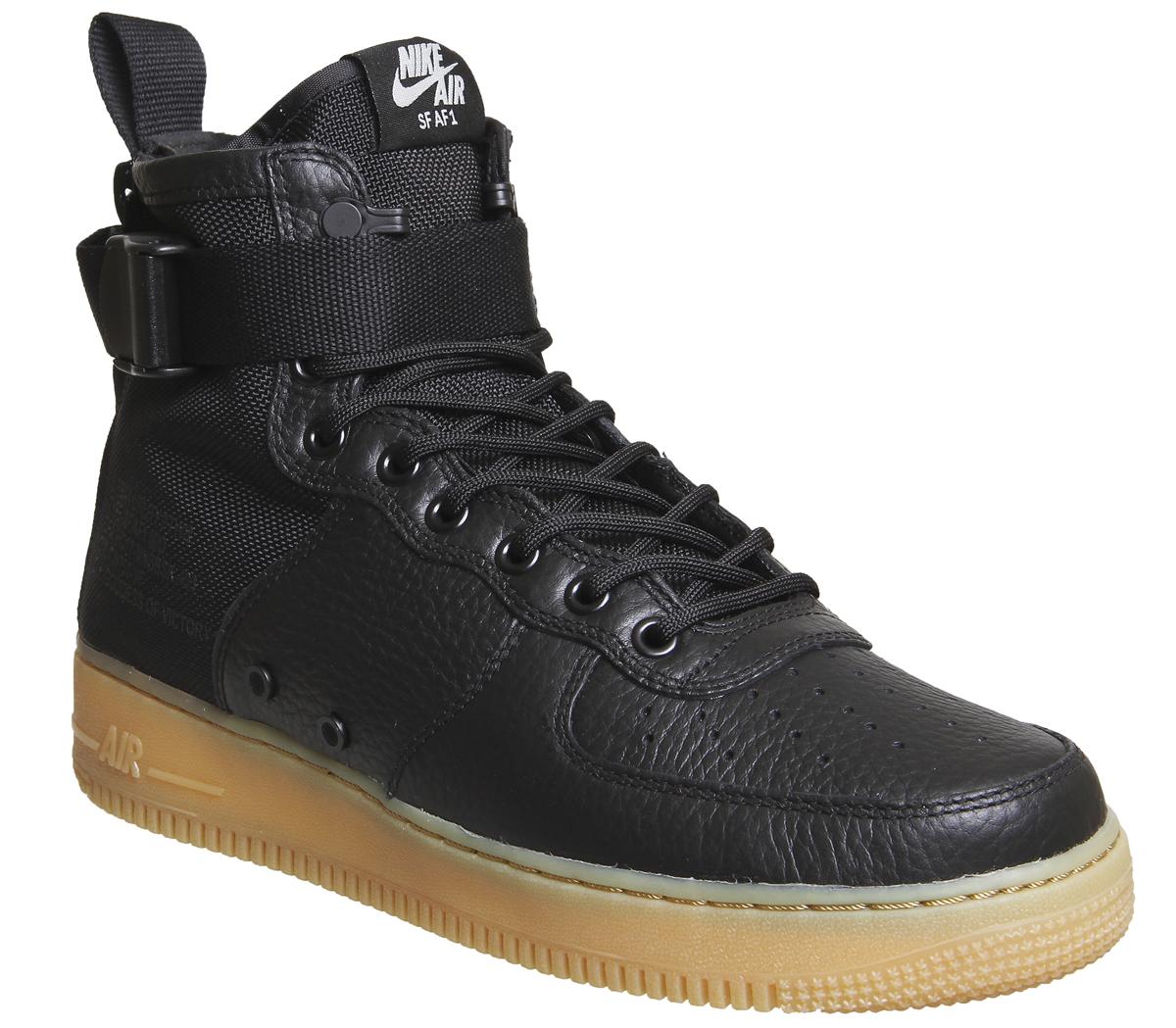 Nike Sf Af1 Mid 17 Black Black Gum - His trainers