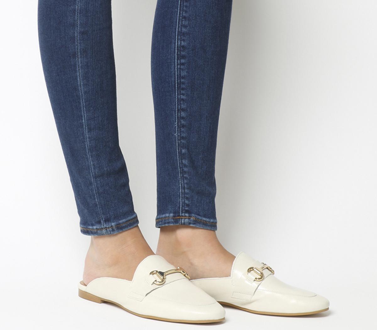 white mule loafer