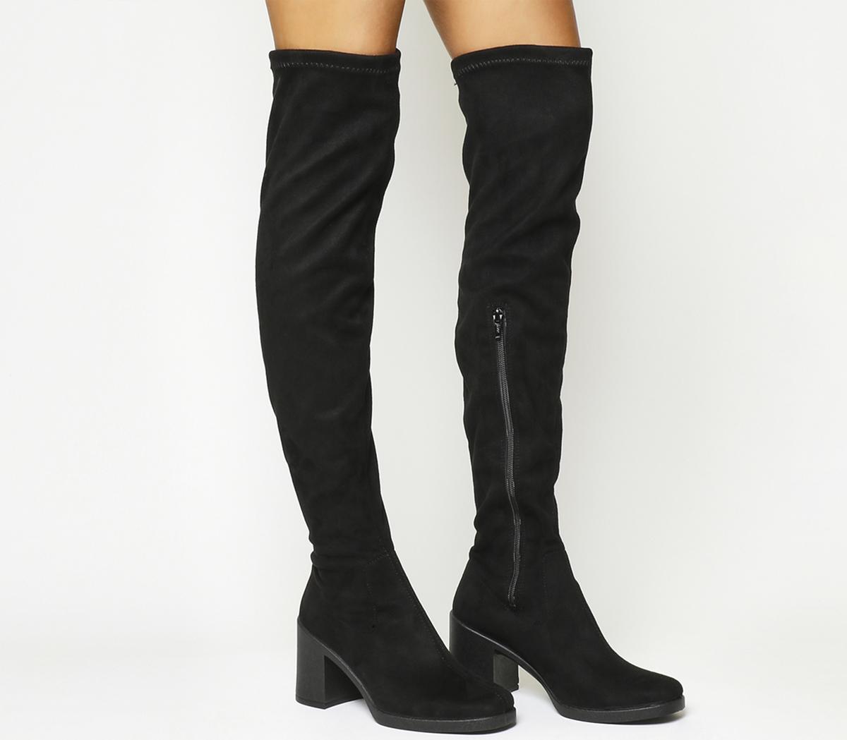 platform over knee high boots