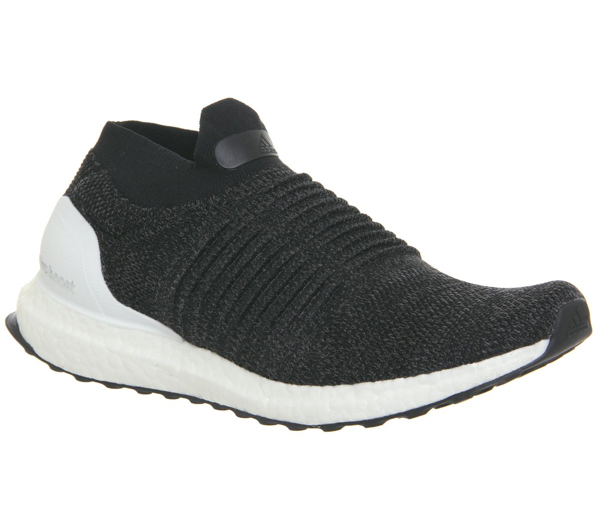 adidas laceless trainers black