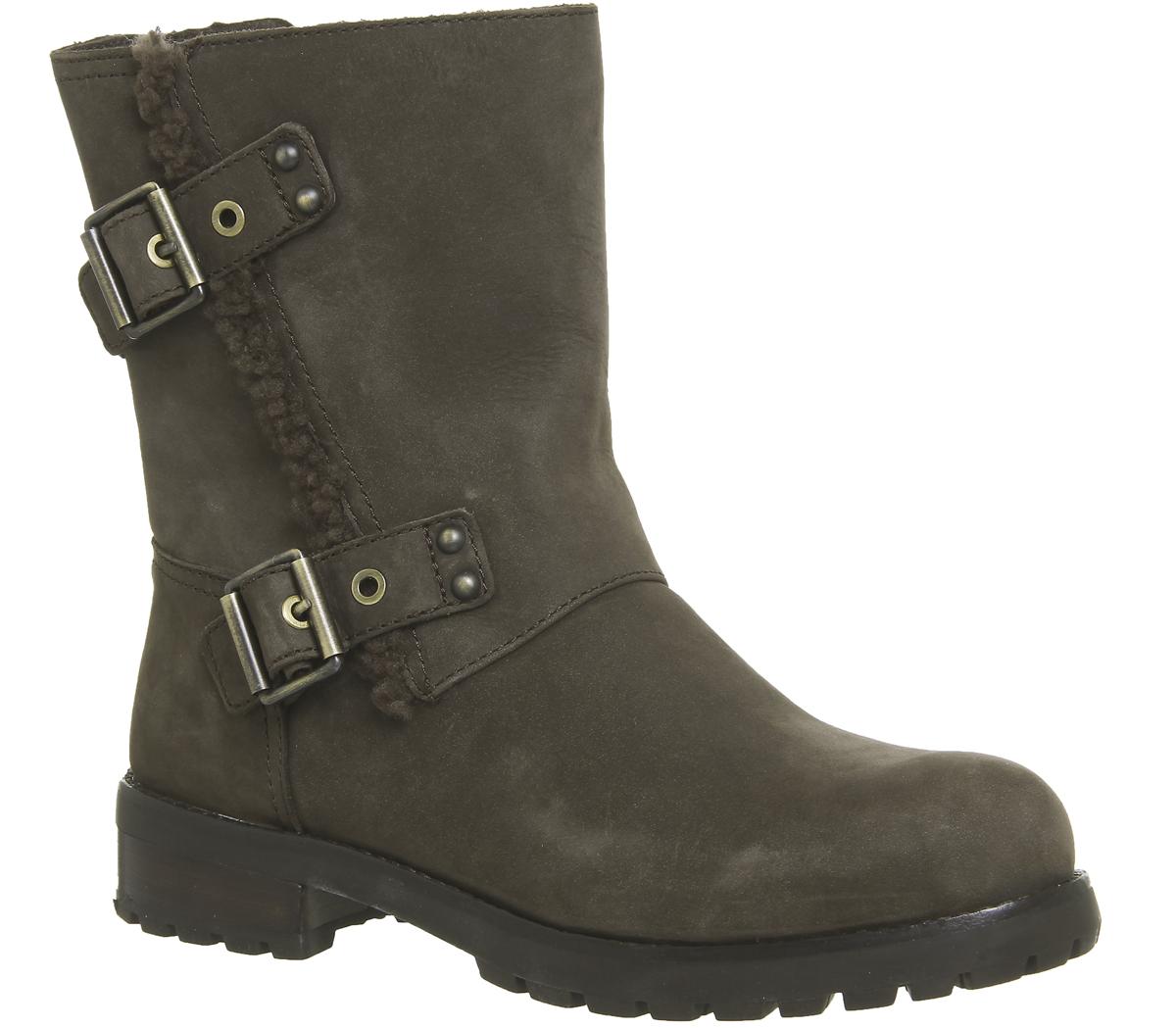 UGG Niels Biker Boots Stout Leather - Ankle Boots