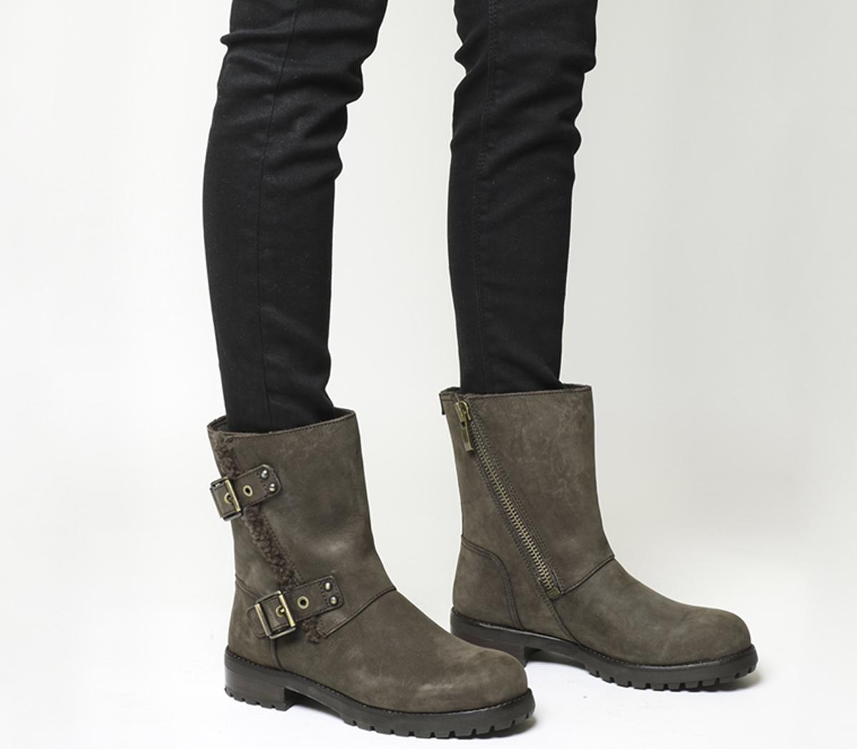 UGG Niels Biker Boots Stout Leather 