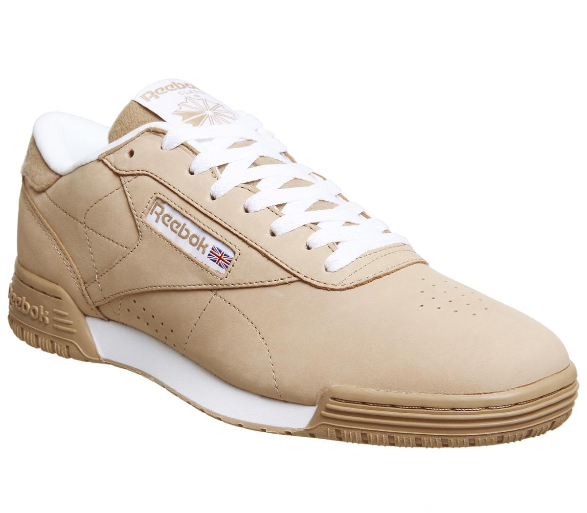 Reebok Exofit Lo Clean Pt Trainers Field Tan White His Trainers Reebok Exofit Lo Clean Pt Trainers Field Tan White His Trainers