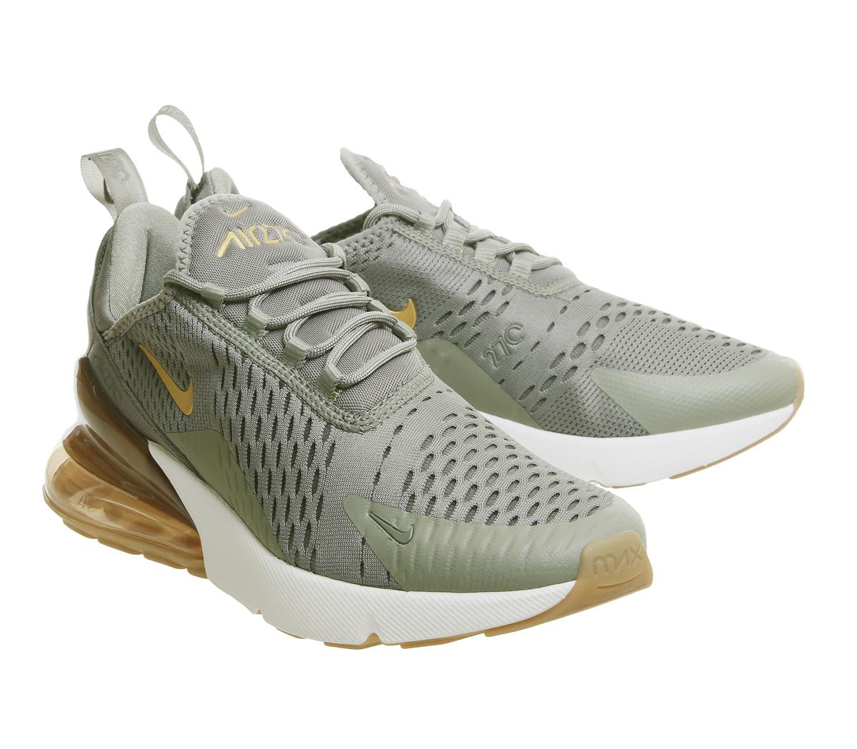 air max 270 grey and gold