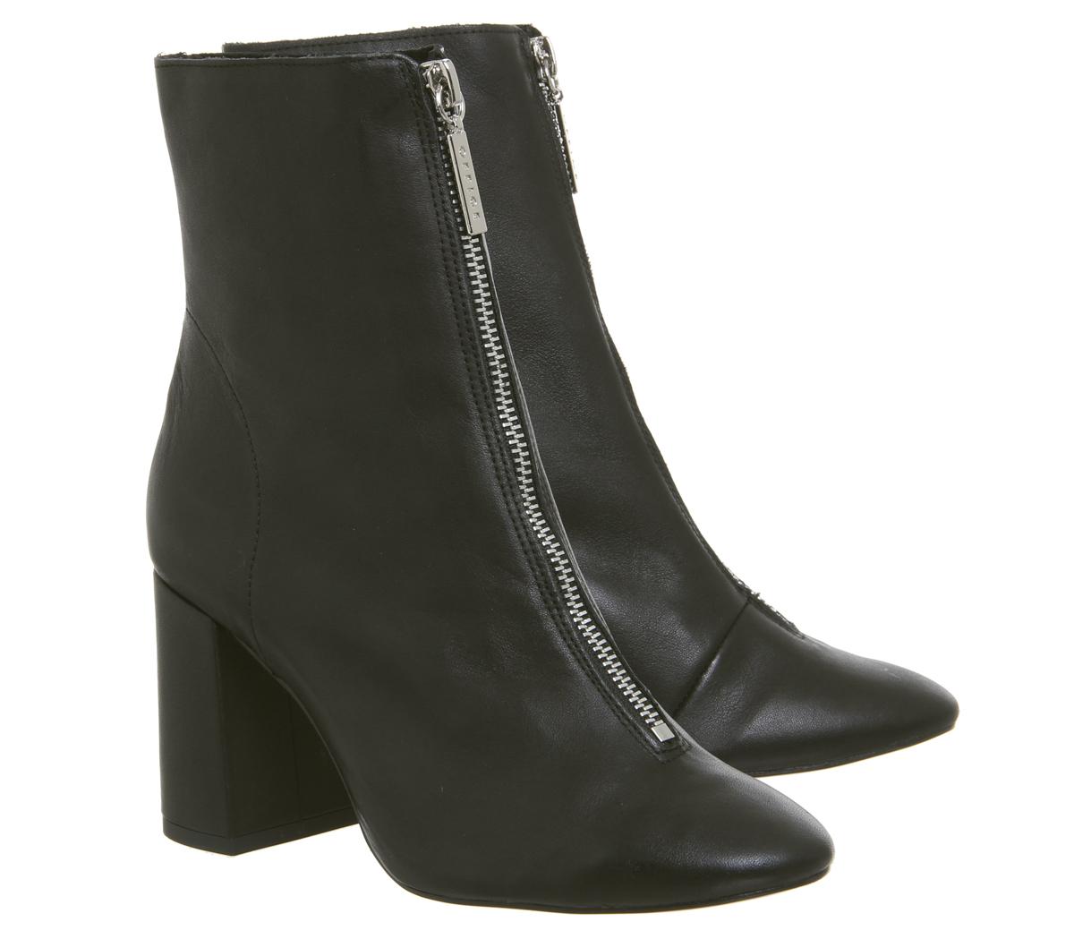 topshop front zip boots