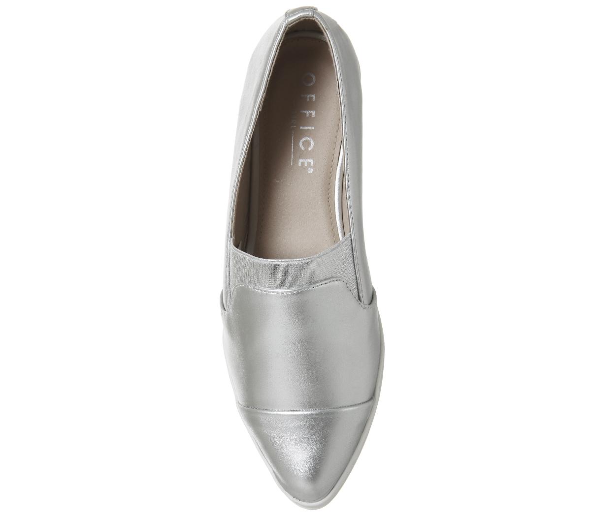 shiny flat shoes