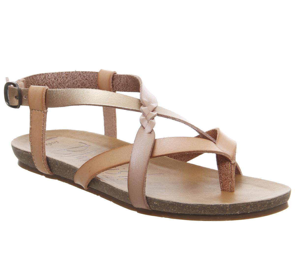 Blowfish Malibu Granola B Sandals Rose Gold - Women’s Sandals