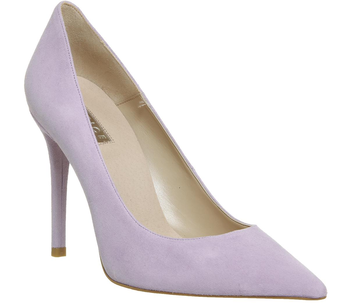lilac pointed heels