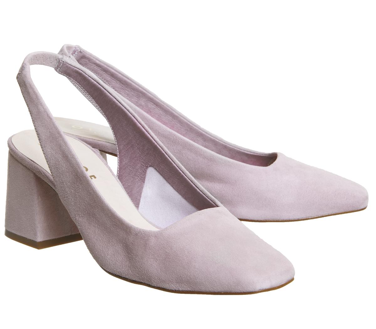 square toe sling backs